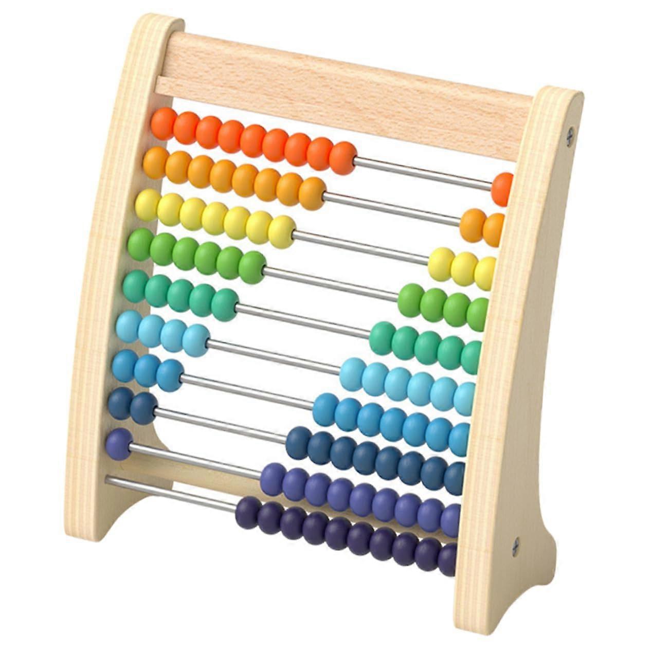 Educational Children's Maths Toy Wooden Abacus For Learning Arithmetic Training Tool Kit 24.00X20.00X8.00CM