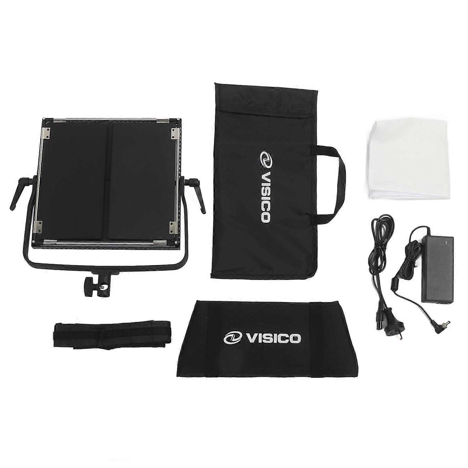 60W LED Video Light Photography Lighting Kit with Barn Door Full Color RGB Panel Light for Studio Photography Video Recording Live Streaming