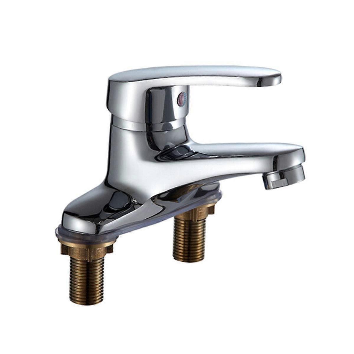 Faucet, faucet, bathroom basin faucet, threehole and cold water basin faucet, suitable for kitchen, bathroom, good mood, good life.