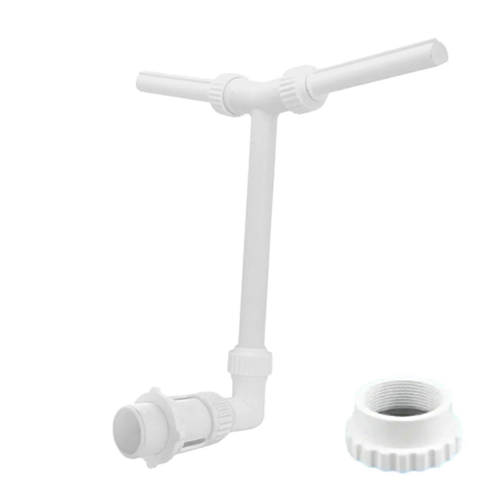 Pool Waterfall Dual 50×19×39cm with Connections Improves Water Circulation Adjustable Spray Fountain for AboveGround Pools
