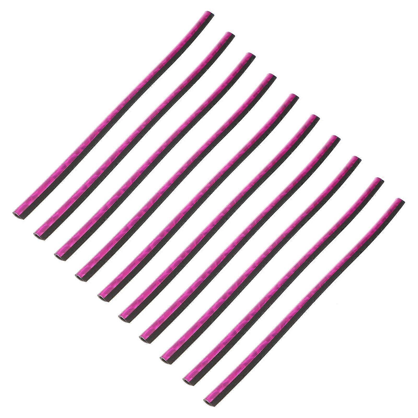 Self Adhesive Moulding Trim 10Pcs U Shape Decorative Strips For Car Air Outlet Replacement Needs 19x0.6 CM In Rosy Color Durable For Long Use