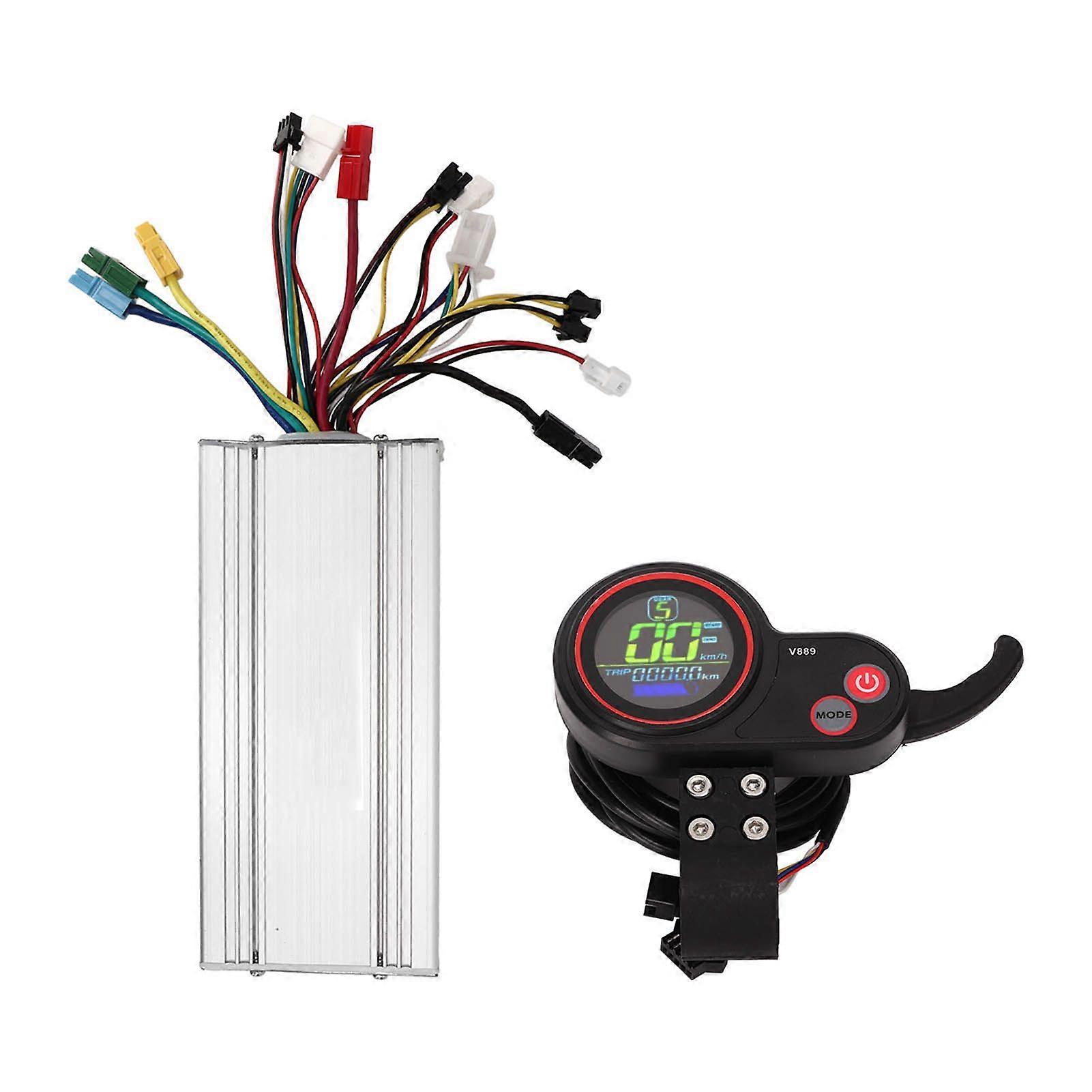 Electric Bike Controller Brushless Motor 36V 48V 1000W 1500W 35A with V889 Color Display Screen Meter