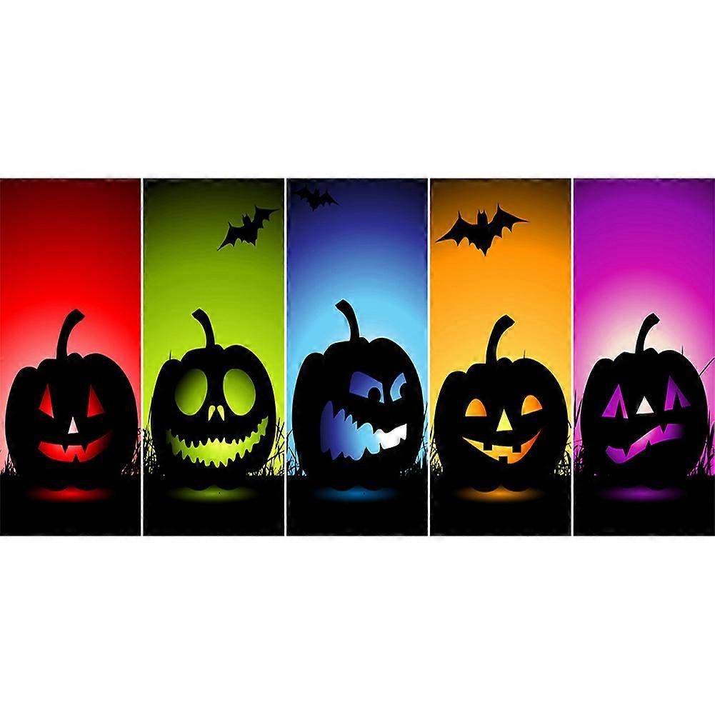 Full Round Diamond Drill Bits DIY Full Round Diamond Pumpkin Drill Bits Mosaic Set Monster Pictures Handiwork Art Mosaic