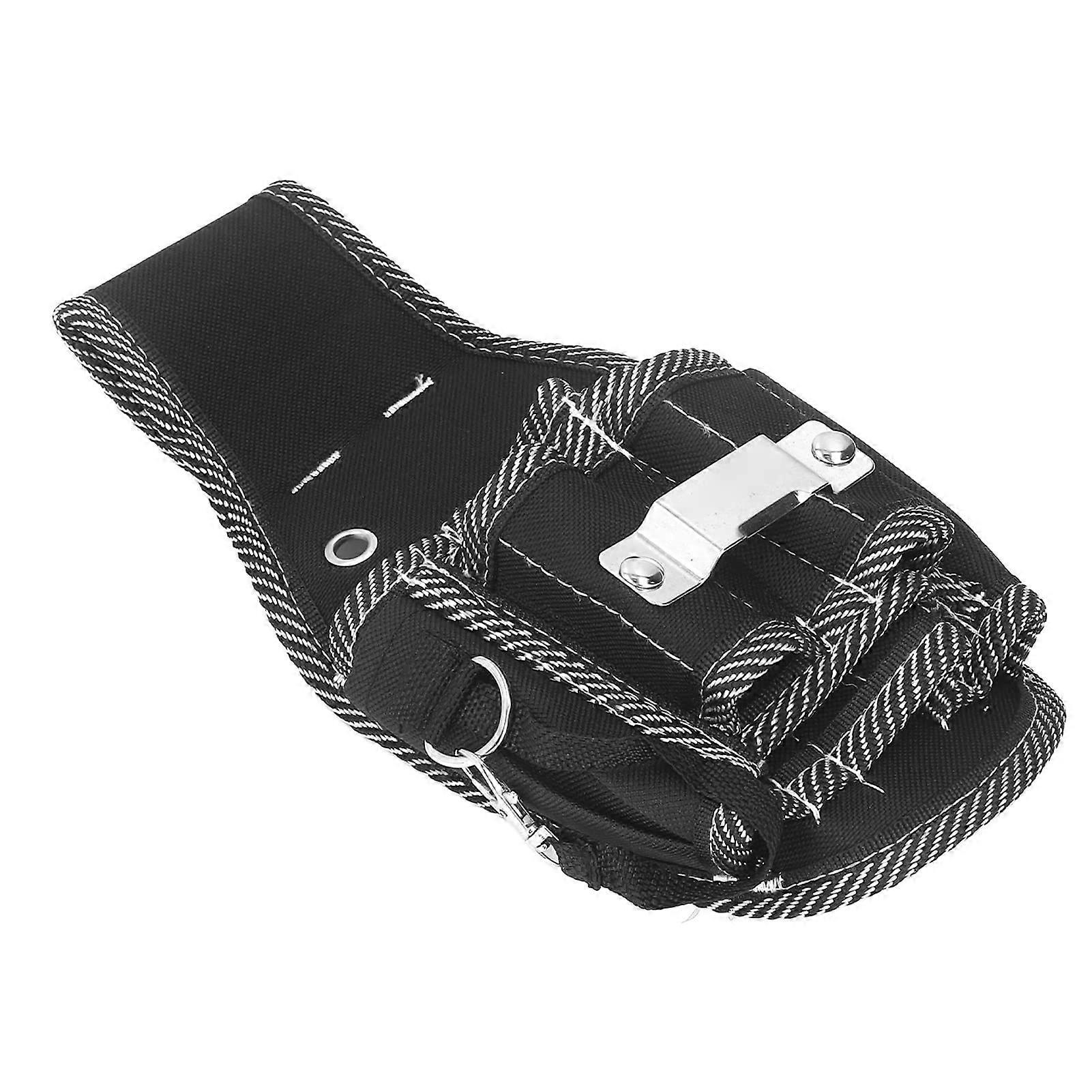 Large Capacity Belt Tool Bag, Oxford Fabric Electrician Work Pouch, Simple and Practical Carry.
