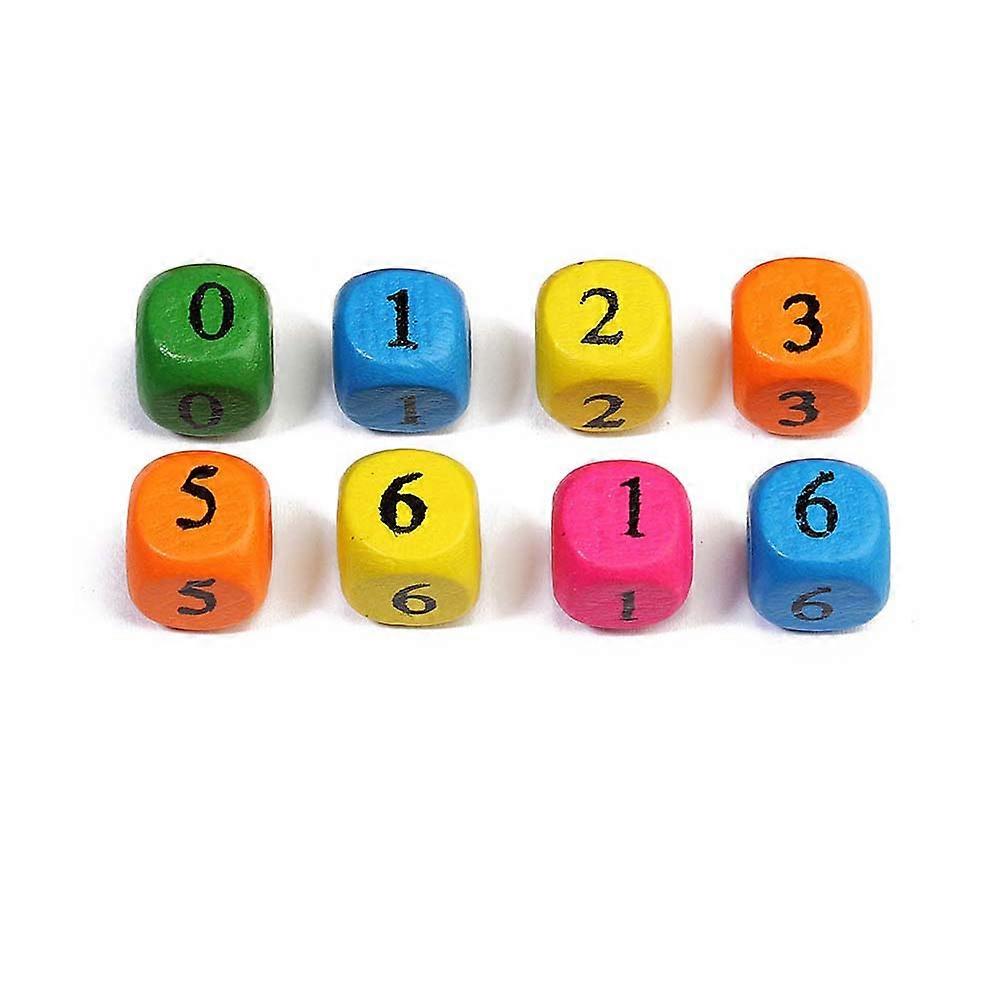 Assorted Number Beads for Decor 10mm Plastic Stringing Beads Educational Toy