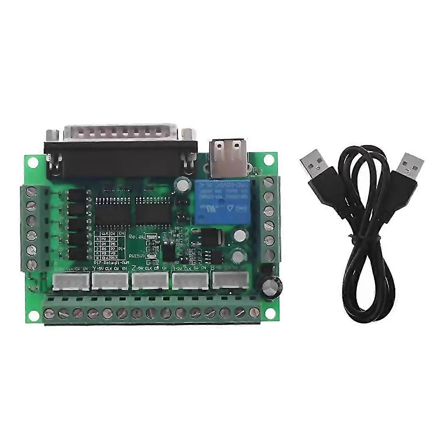 Engraving Machine 5 Cnc Breakout Board With Optical Coupler For Stepper Motor Drive Controller