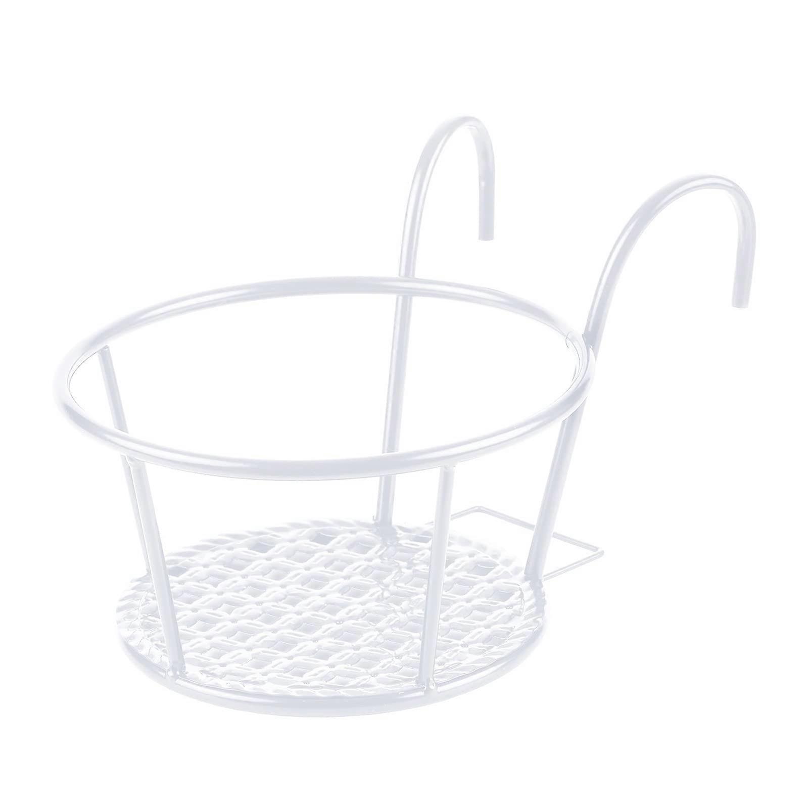 Flower Stand 3Pack, Iron Plant Stand, Balcony Hanging Planter with Hooks (W1)