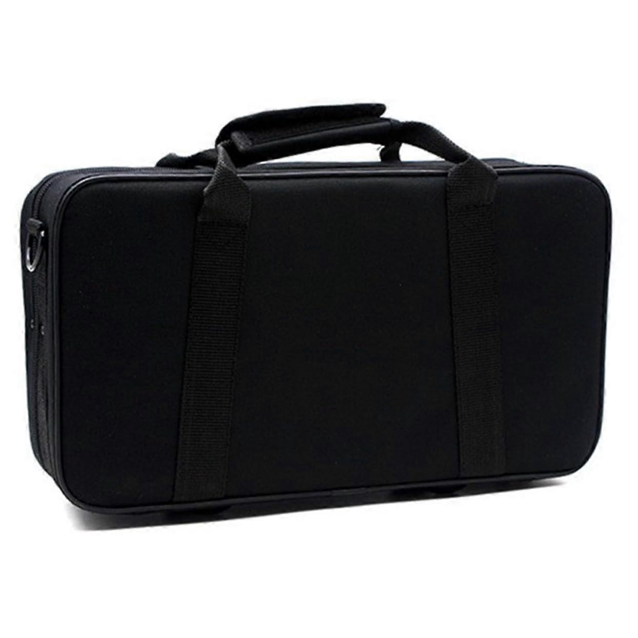 Box Bag for Clarinet - Portable Canvas Instrument Bag With Foam Padding, Black, For Trumpet And Clarinet Storage