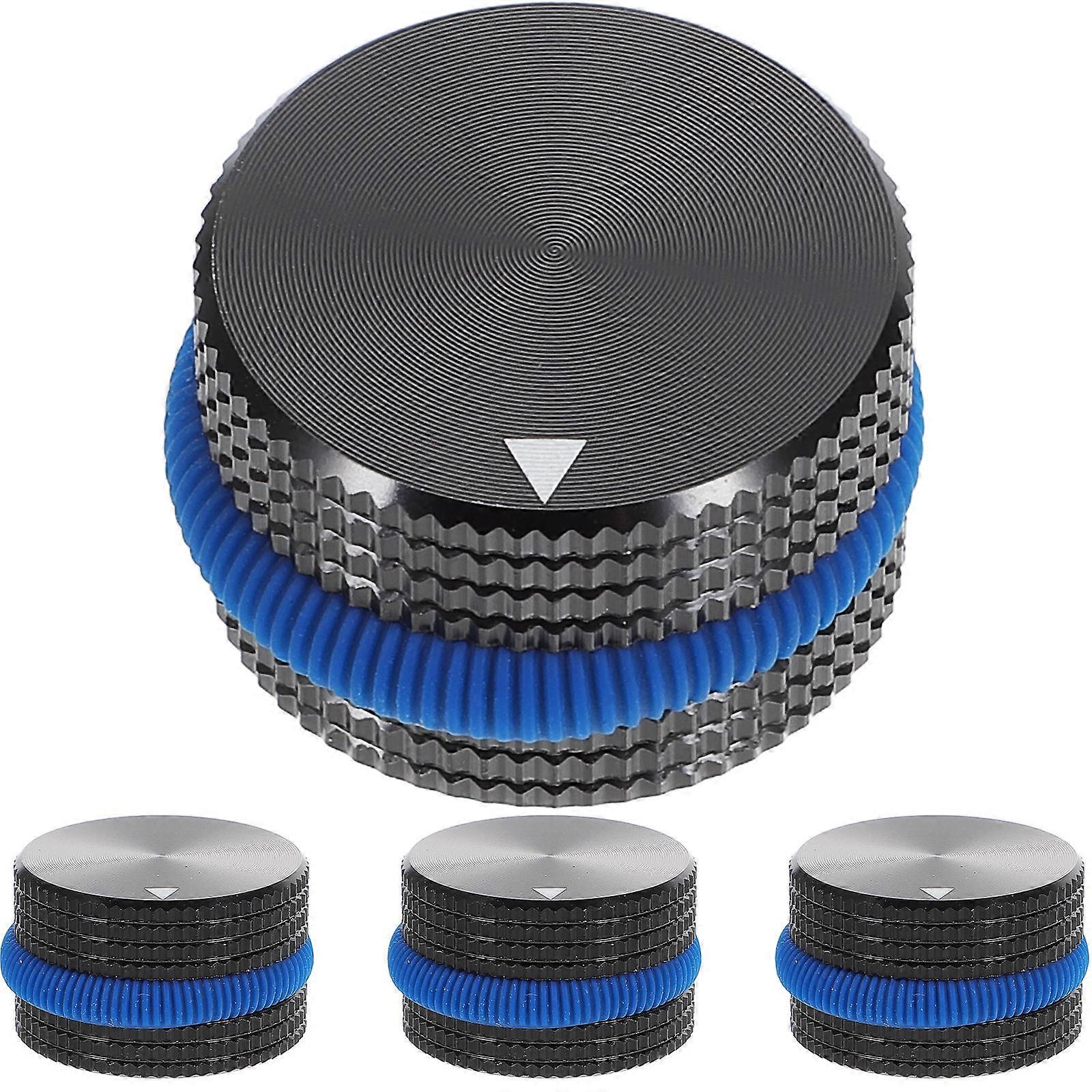 Aluminum Volume Control Knobs with Ring for Guitar, Bass, and Sound Equipment – Durable Instrument Knob Replacement for Potentiometers