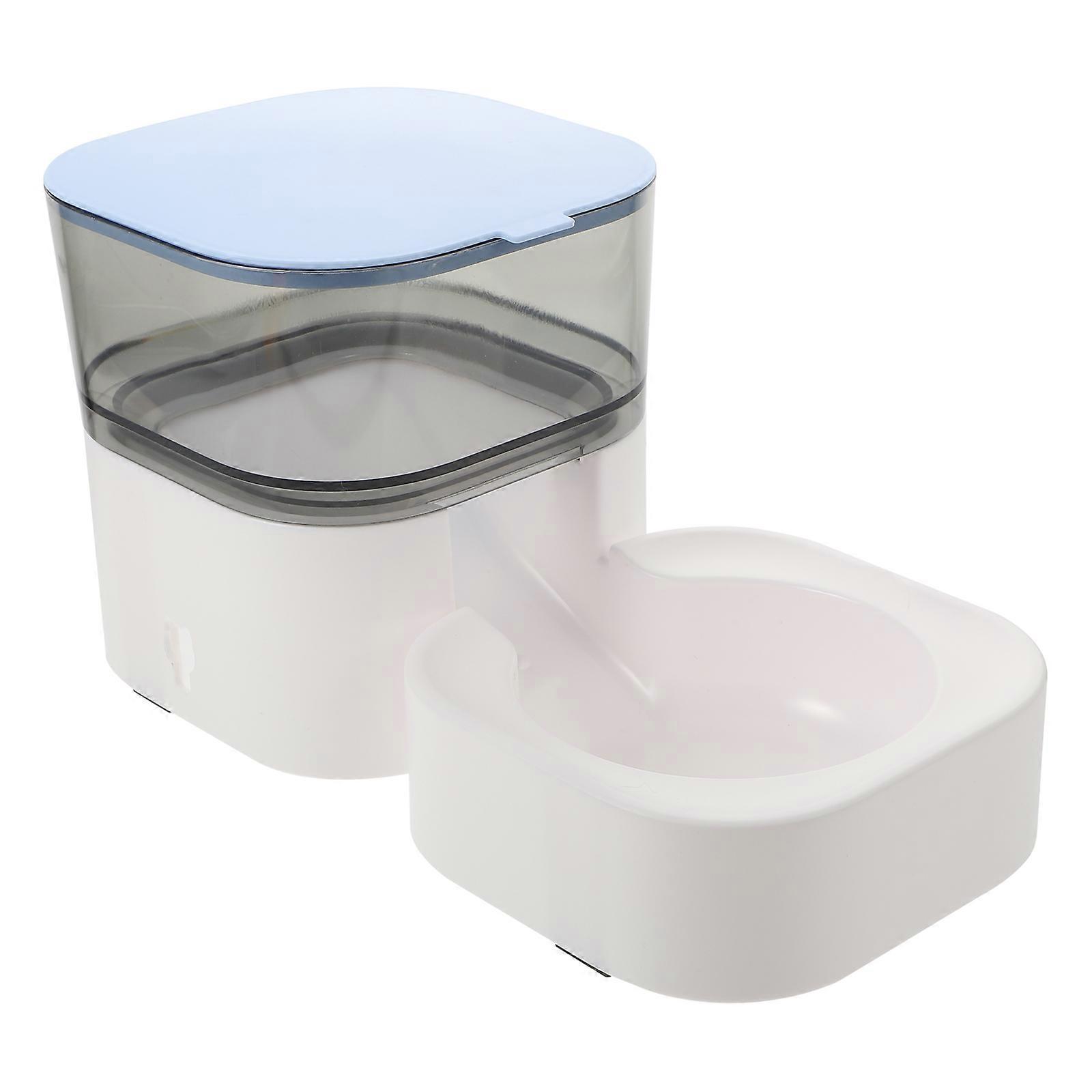 Auto Pet Feeder For Pet Owners With Height Increased And Cats In Blue PP Material With Easy To Clean Function 1Pcs