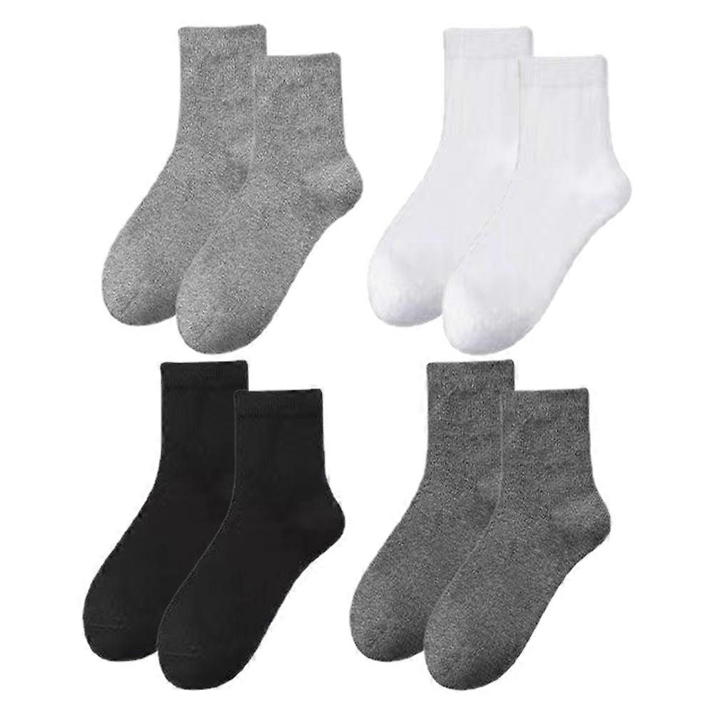 Men's Sporty Ankle Socks 4 Pairs Dress Socks Ideal For Casual And Business Wear Assorted Colors Featuring Leg Protection