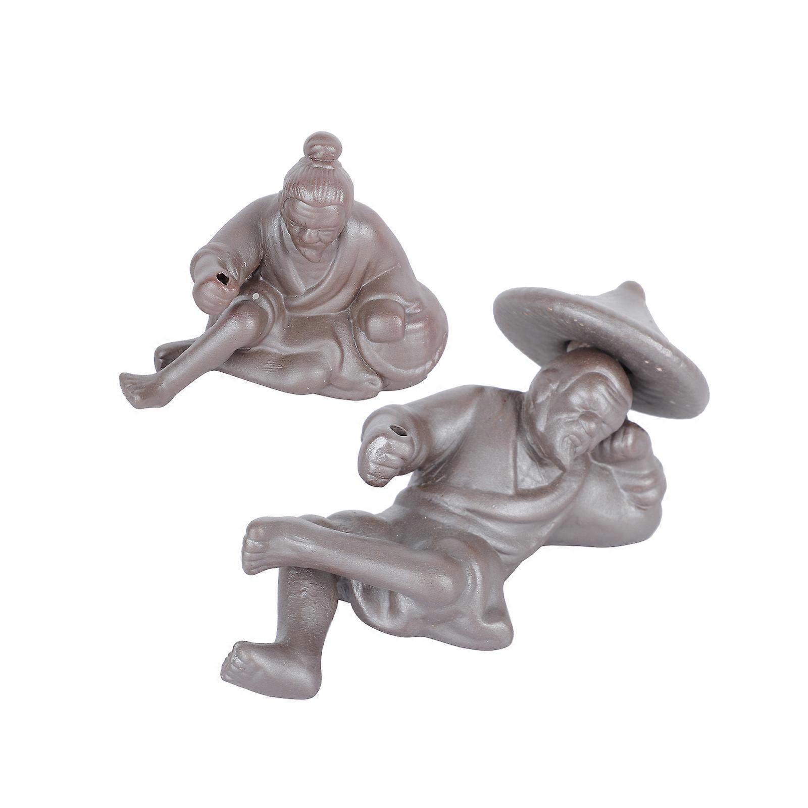 Elegant Censer Holder For Office Decor 2.75X2.36X1.38In Coffee Decorative 2Set