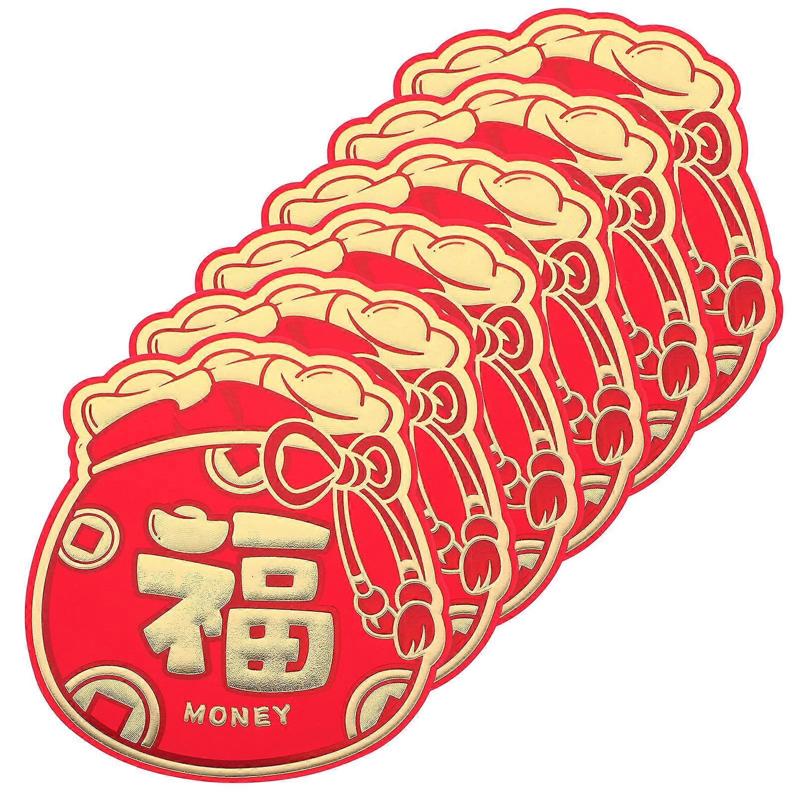 Red Envelopes 6Pcs Made From Paper Material Suitable For Wedding Occasion Storage