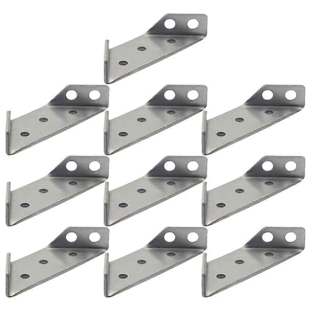 Stainless Steel Brackets For Installation Furniture Parts 10Pcs Brace And Reinforce Functionality
