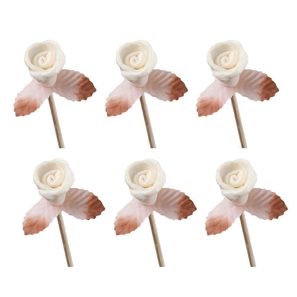 6pcs bâtonnets de rotin parfum naturel arôme huile diffuseur