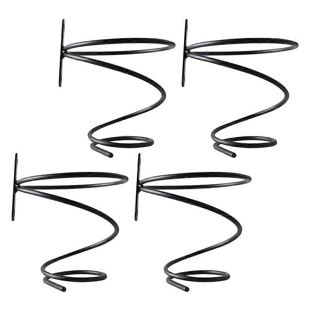 4pcs Wall Mounted Rack Single Holder Modern Metal Display for Home Bar Storage Solution
