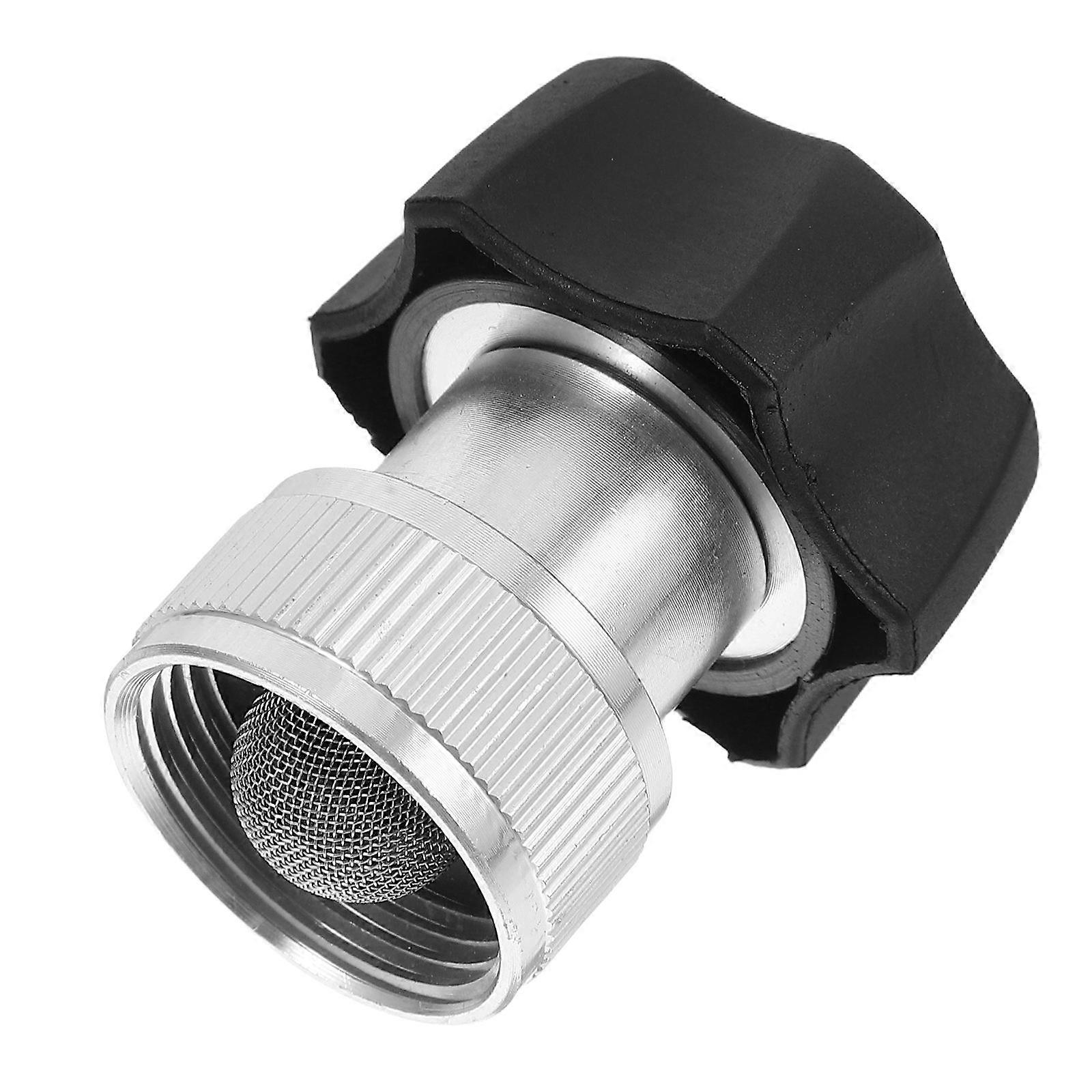 Aluminum Alloy Garden Hose Adapter Ensures Leak Proof Performance For Home And Outdoor Tasks With Filtered Water Inlet 1Pcs
