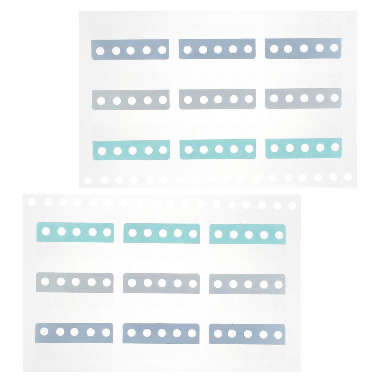 Onglets d’index de livres inscriptibles en couleurs assortis pour la classification des documents et les notes de lecture 2 feuilles