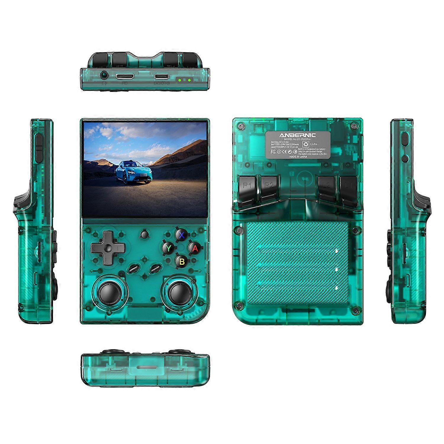 r7u ANBERNIC RG35XX Pro 64GB Handheld Game Console WiFi Wireless B3A Controller Support HD TV Connec