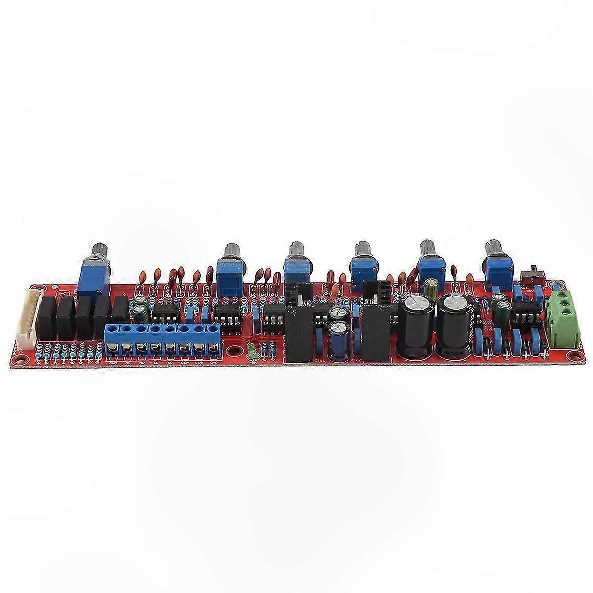 HIFI 5.1 Channel Preamp Mixer Board with Volume Control Panel and Tone Plate for Audio Systems