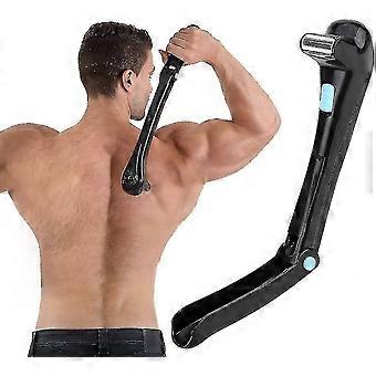 Back Epilation And Body Shaver Ergonomic Handle Wet Or Dry 1 Pc Black HG