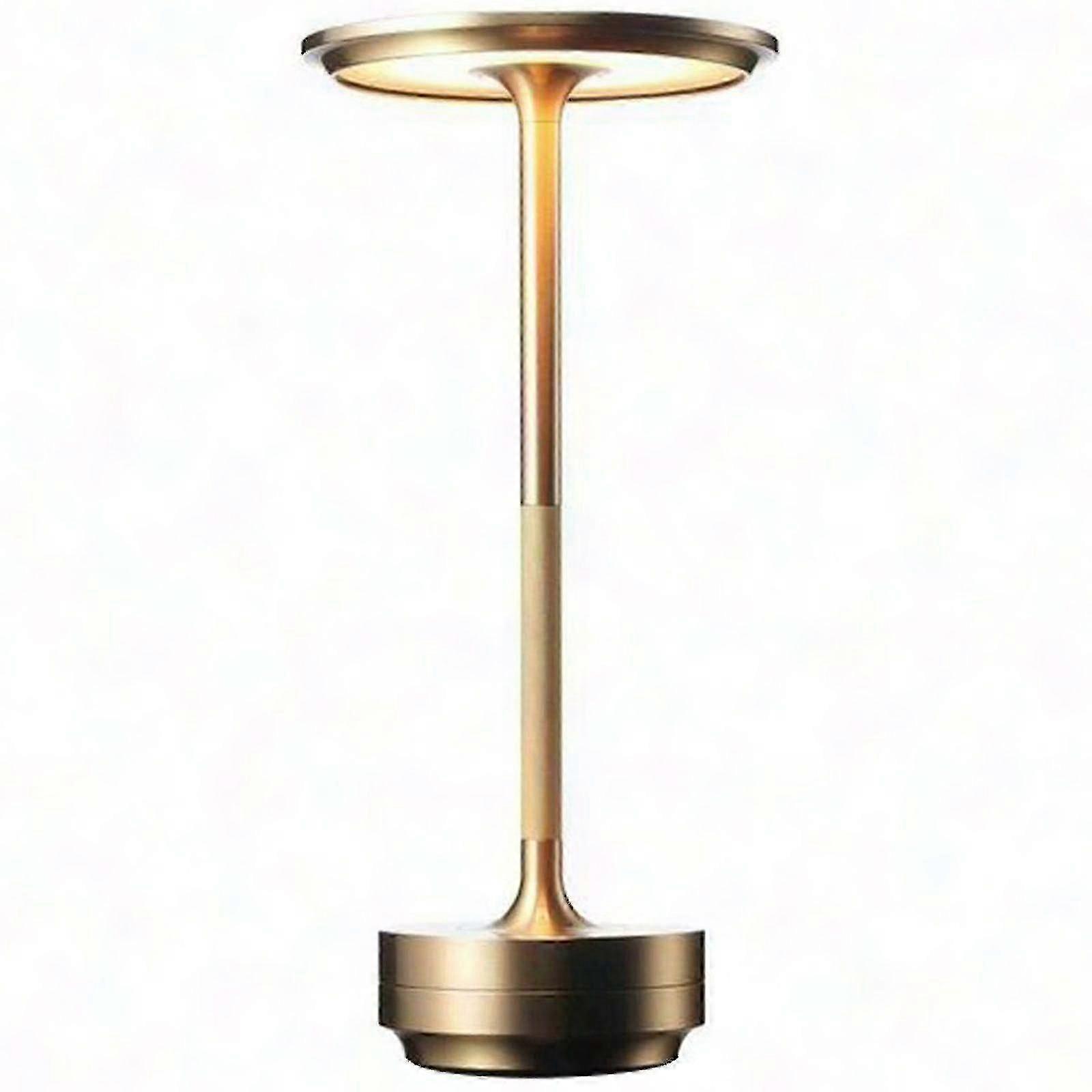Rechargeable Cordless Dimmable LED Table Lamp USB Waterproof Metal Desk Light