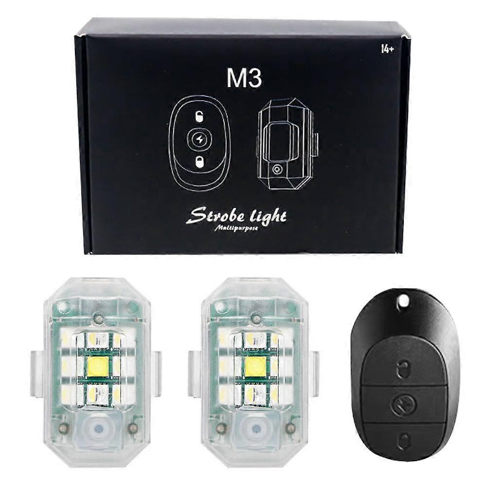 Motorcycle Led Strobe Light Remote Aircraft Light Navigation For Car Light Drone S0h9 Warning