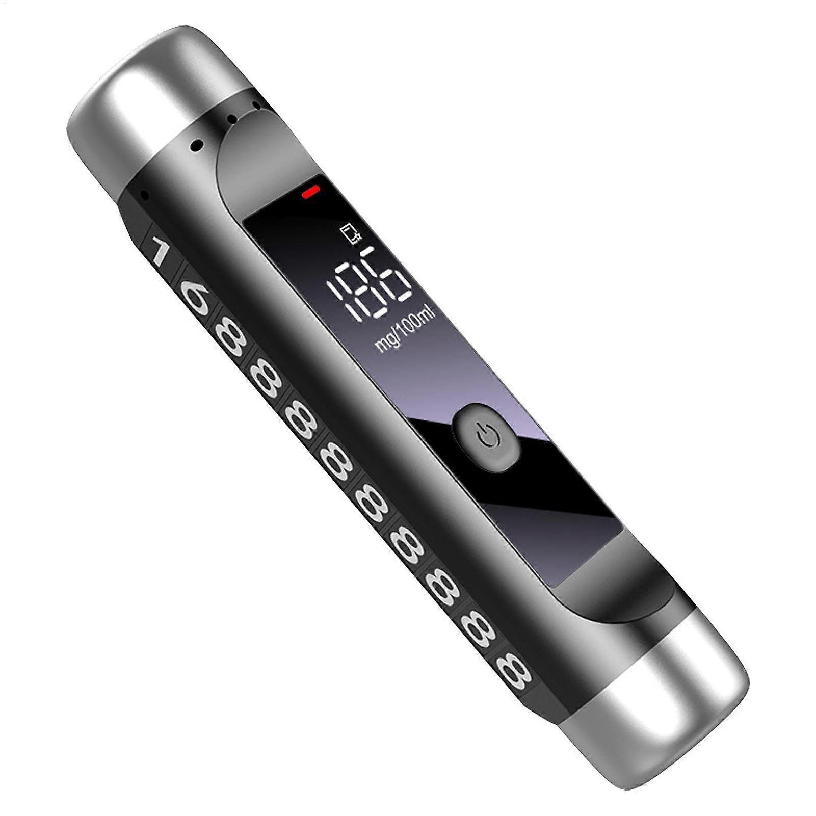 Alcohol Breathalyzer USB Rechargeable Portable Alcohol Analyzer with Digital LCD Display for Home Party Use and High Accuracy Detection