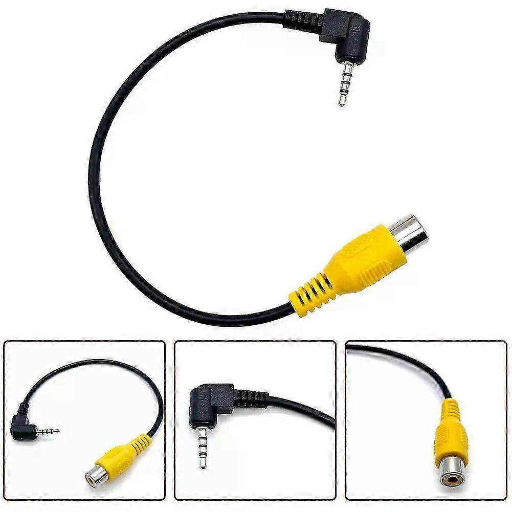 Universal Car Navigation Conversion Lines RCA To 25mm AV Converters Cable Car Rear View Reverse Parking Camera To Car DVR hwy