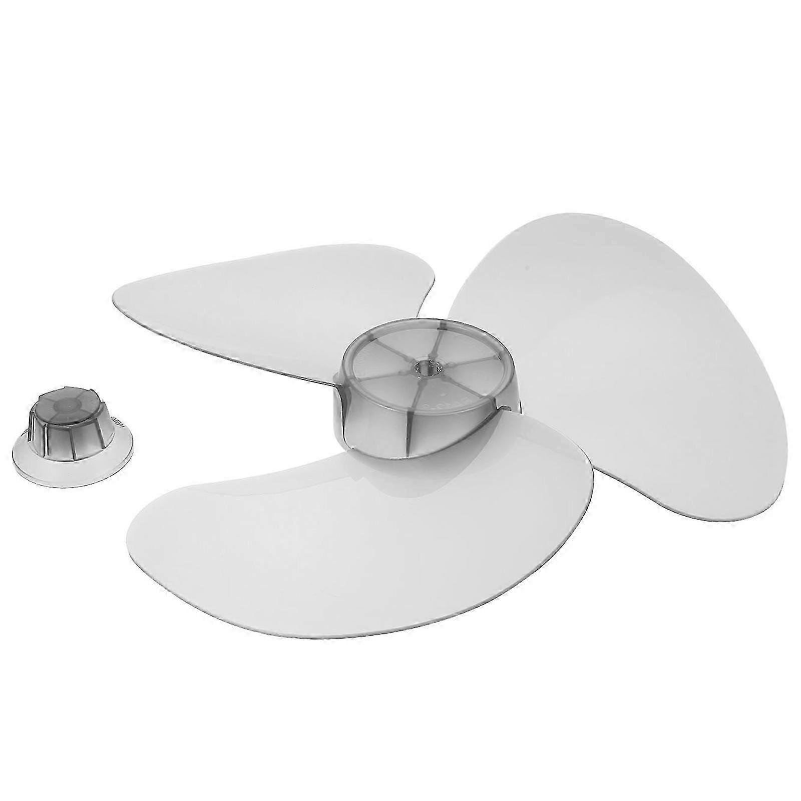 Transparent Fan Accessory Three-Leaf Design For Home Use 12 Inch PP 1Pcs
