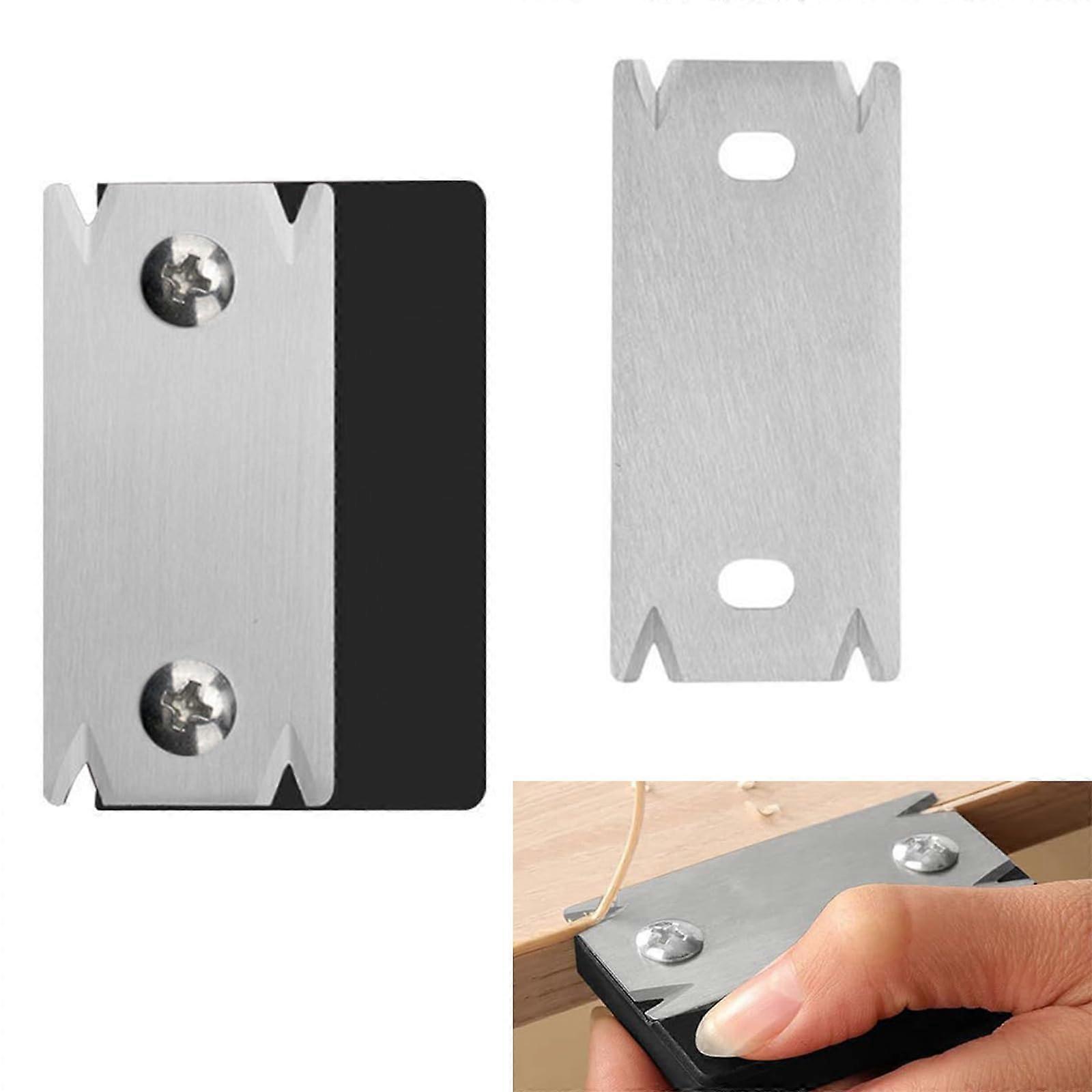 Edge Cutter Tool, Portable Manual Veneer Edge Banding Cutter with Non-Slip Hand Planer and 1 Replacement Blade for Wood, PVC, ABS