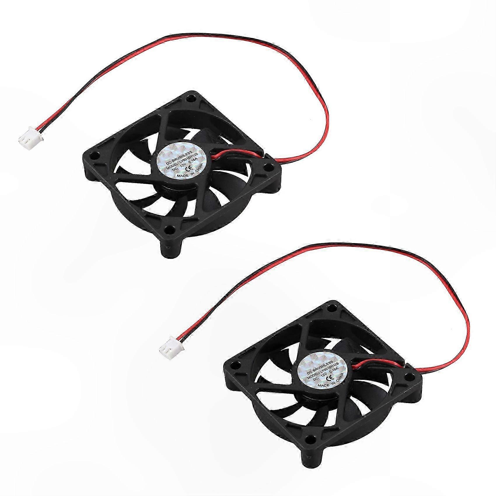 60mm 2-Pin Cooling Fan for Desktop PC Case, DC 12V 0.16A