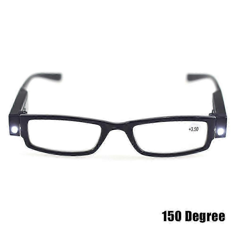 Led Magnifying Eyewears Reading Glasses Lighting Magnifier Eyeglass With Li