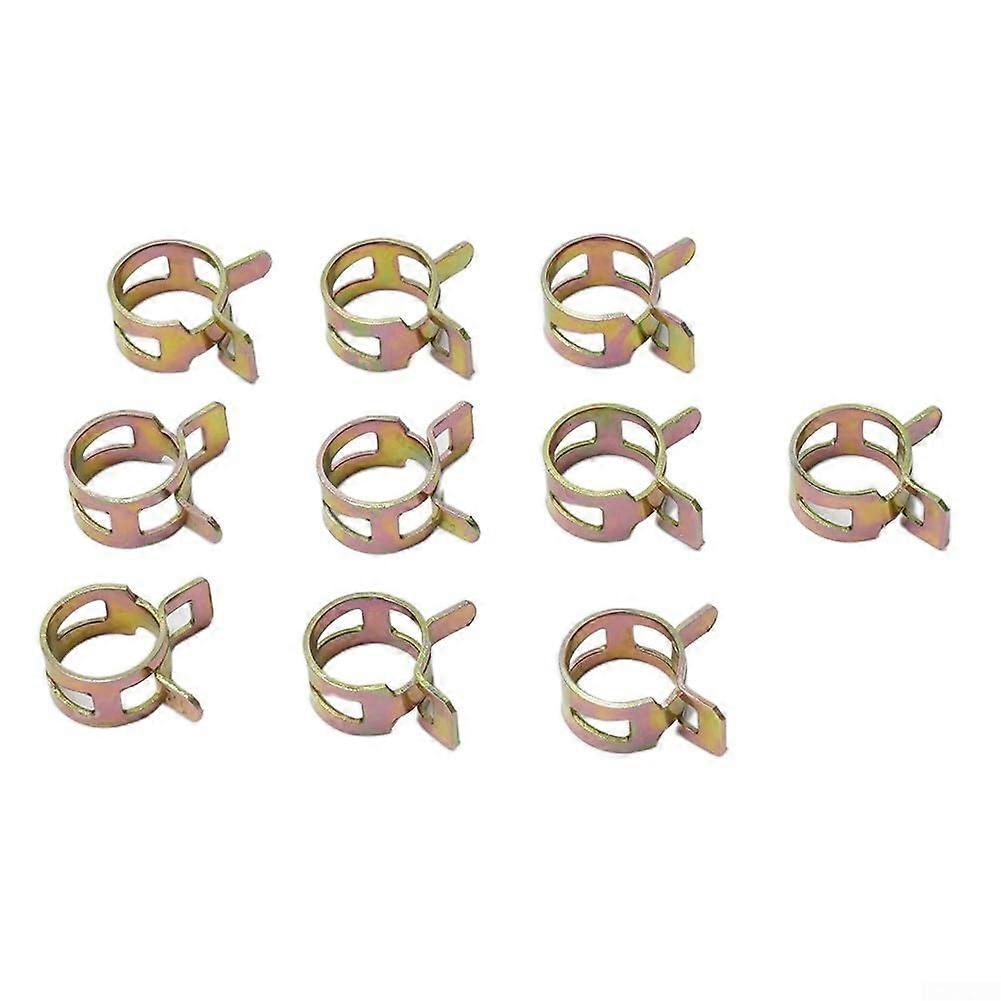 Spring Clamps 10 Pieces for Hose, Flexible Clamps for Water and Fuel Lines with Reusable Design (12mm) 12 mm