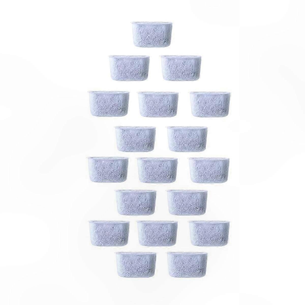 Bamboo Charcoal Water Filter Elements for Coffee Machines 18-Pack Activated Carbon Filters