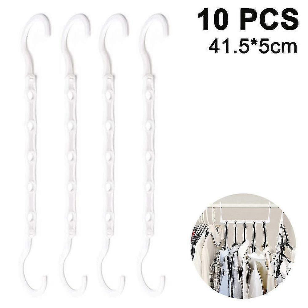 10pcs Magic Space-Saving Hangers, Clothes Organizer Rack