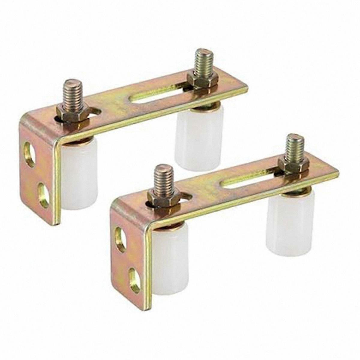 2-Pack Sliding Door Track Rollers with Adjustable L-Bracket for Patio Doors