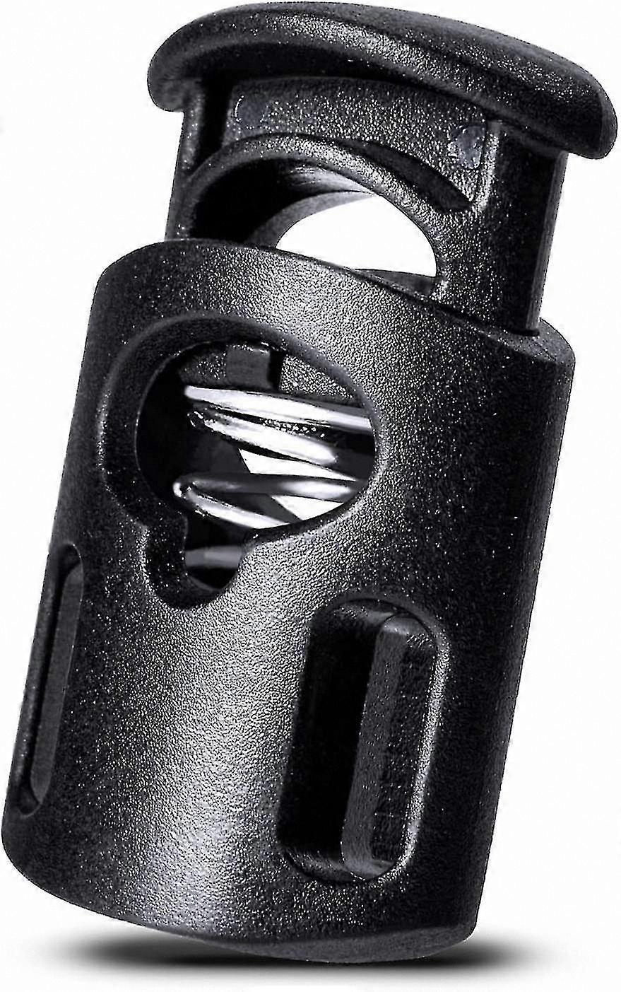 Single Hole Spring Cord Locks for Shoelaces, Drawstrings, Paracord, Bags, and Clothing (10pcs)