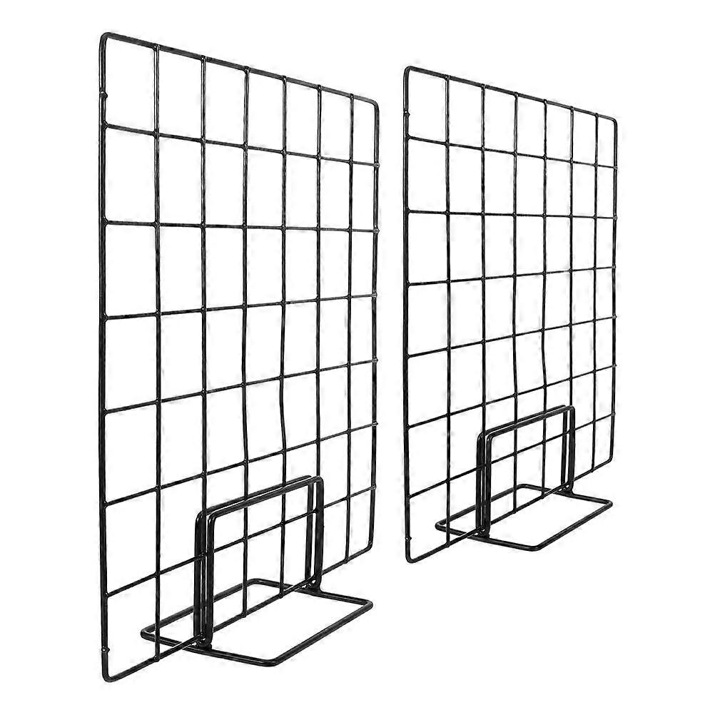 2pcs Versatile Metal Grid Display Rack Photo Displays Sturdy Panels Square Wall Grid For Photo Metal Wall Grid Panel Diy Wire Photo Hanging Display Gr