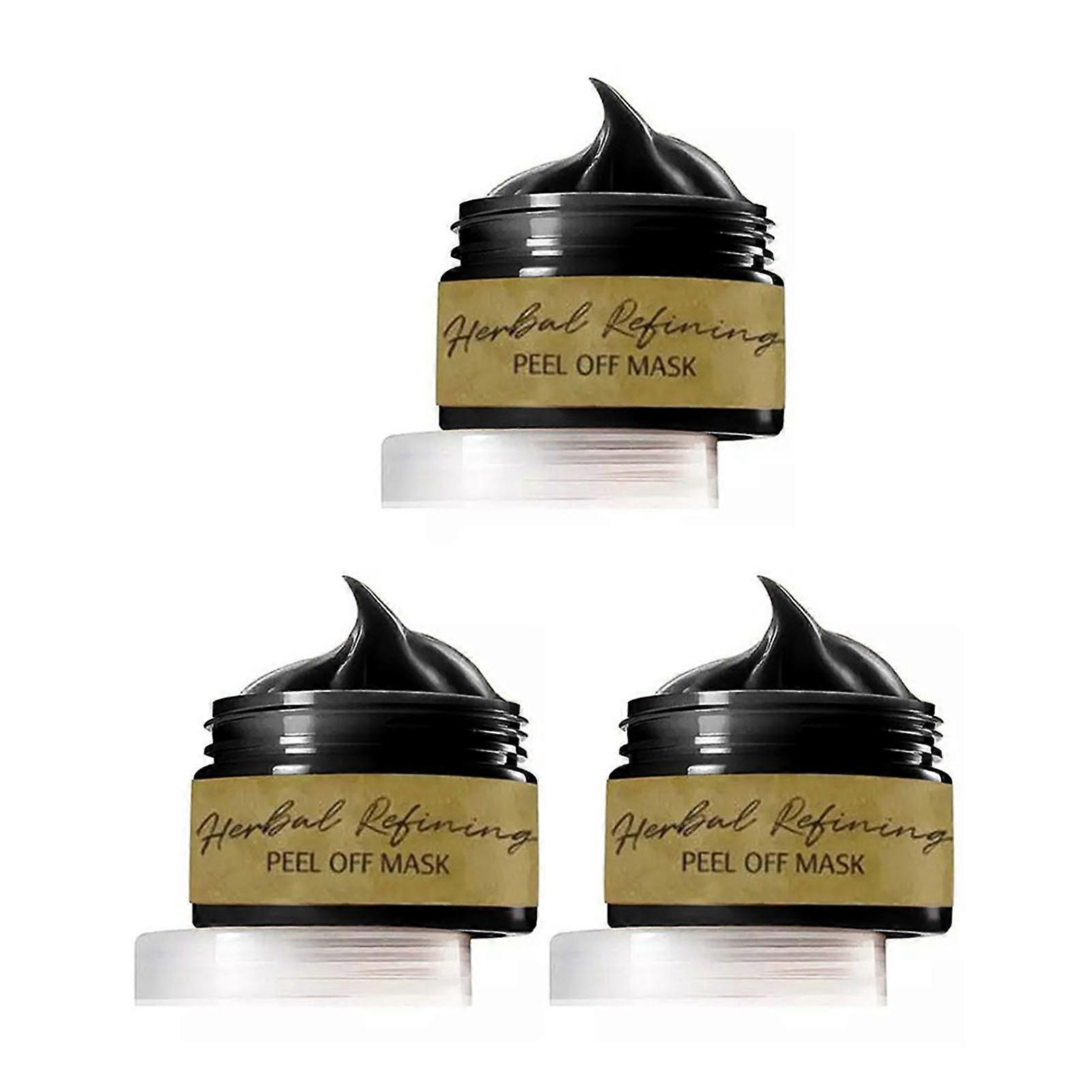 Herbal Refining Peel-Off Mask, Blackhead Removal Shrink Pore Mask, Moisturizing Lifting Firming Mask, for All Skin Types