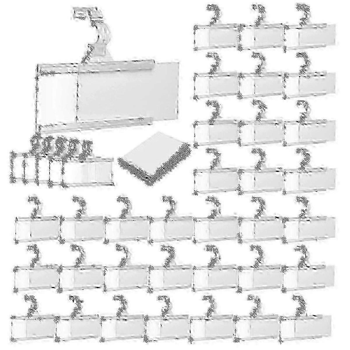 Plastic Wire Shelf Label Holders with Locks for Display