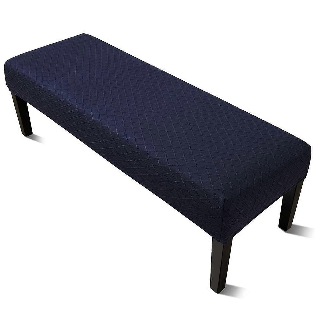 Stretch Jacquard Dining Bench Cover - Removable Dustproof Slipcover