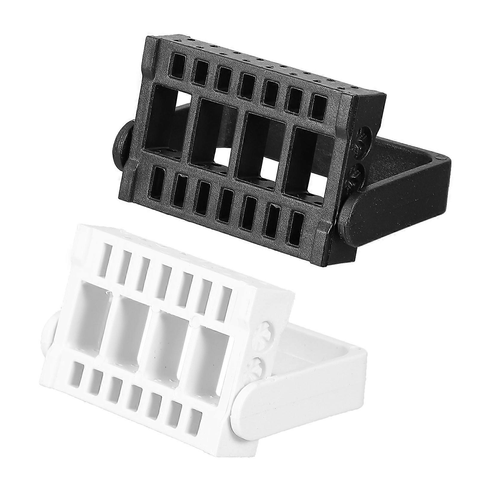 Drill Bit Display Box Nail Drill Bit Holder for Nail Art Tools White Display 2Pcs