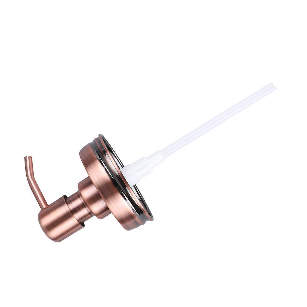 Stainless Steel Pump Head for Replacement Ergonomic Golden Soap Dispenser Head Fits Various Bottles 1 Piece