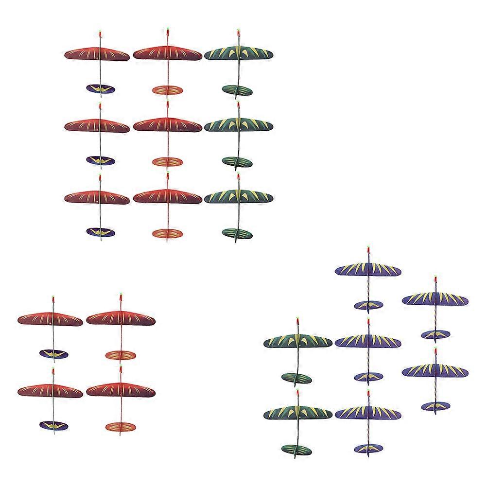 20pcs Foam Gliders Airplanes for Kids Lightweight Flying Toys for Special Days Random Colors