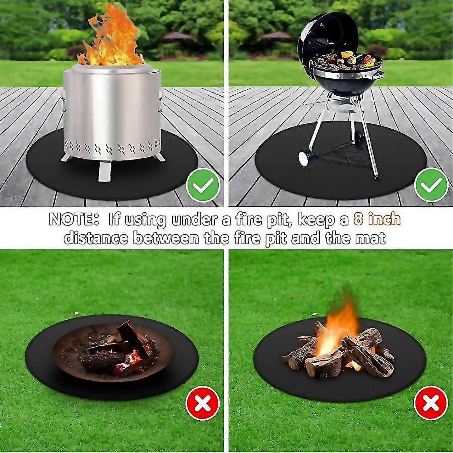 For Fire Pit Mat For Bonfire 14inch