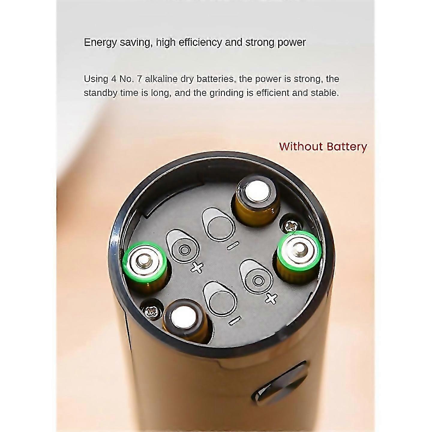 For Electric Salt And Pepper Grinder One Hand Adjustable Coarsenessa