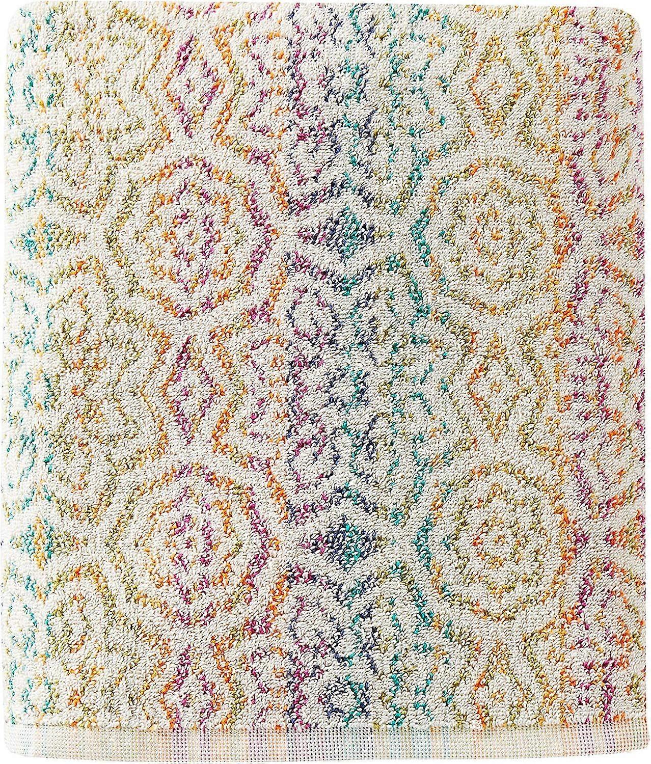 Jacquard Bath Towel, Multi Multicolored
