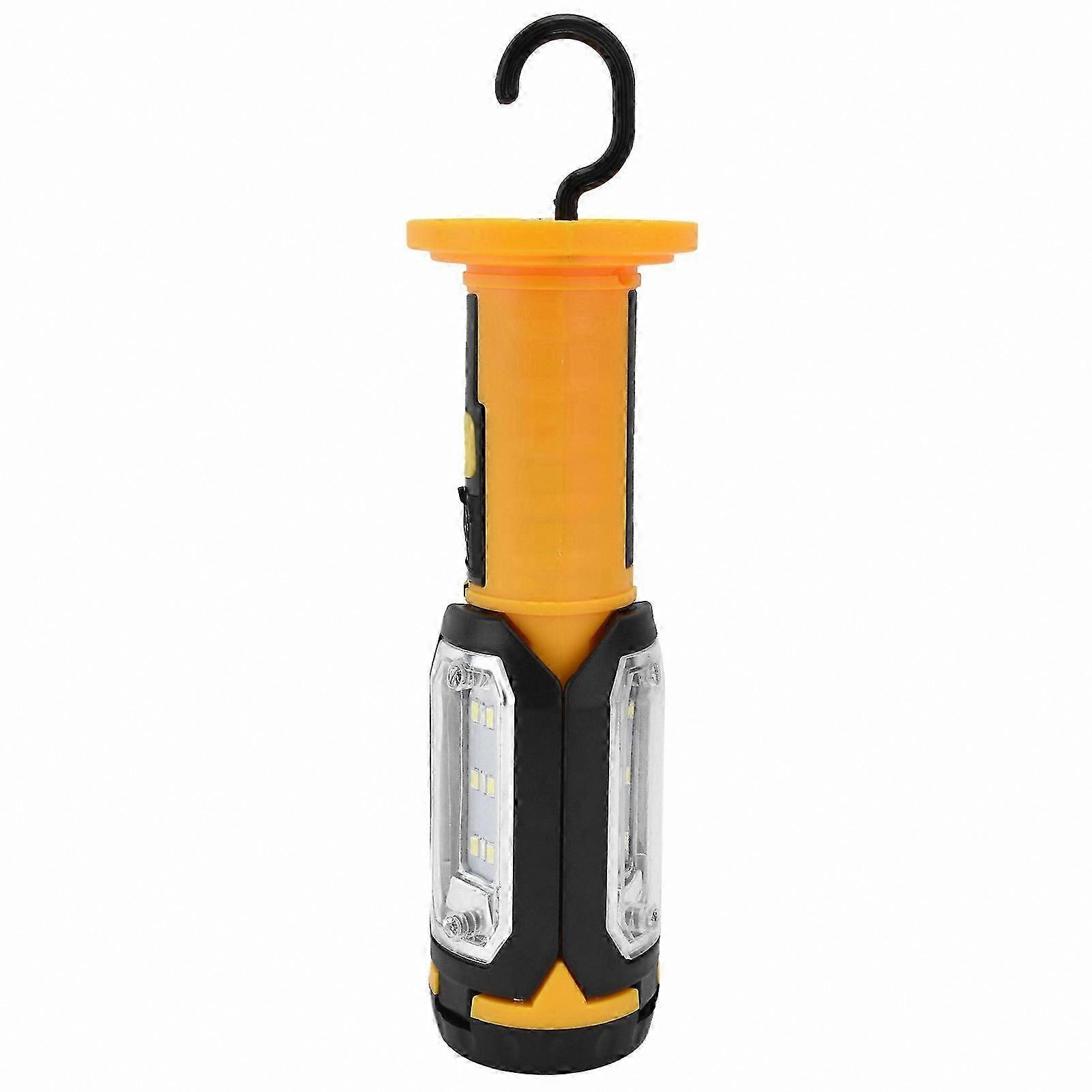 Rechargeable LED Work Light with Magnetic Hook and Red Warning Feature for Outdoor Use