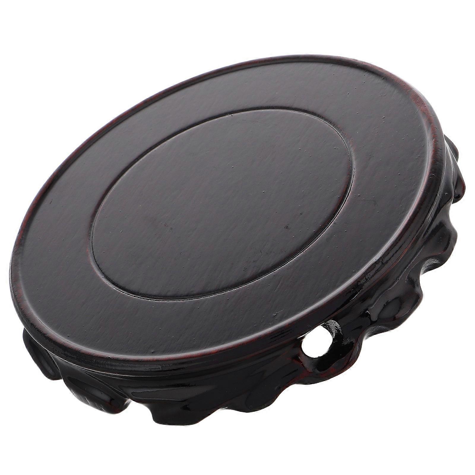 Wooden Display Stand for Teapots, Vases & Bonsai – Compact Wood Pedestal Base for Home Decor & Indoor Plant Arrangement, Multifunctional Design